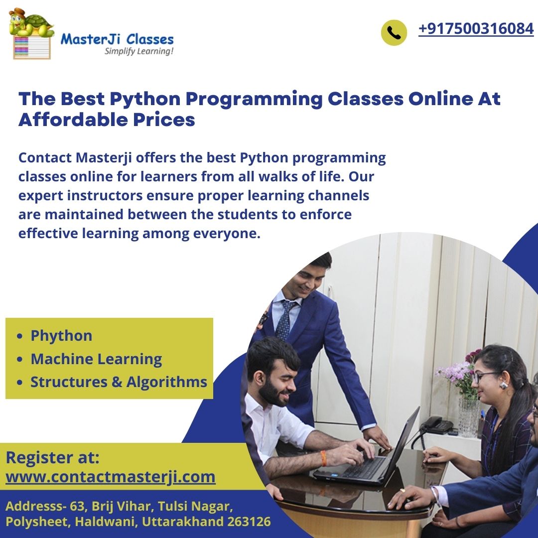 Beginners To Experts: Python Programming Classes Online With Masterji
